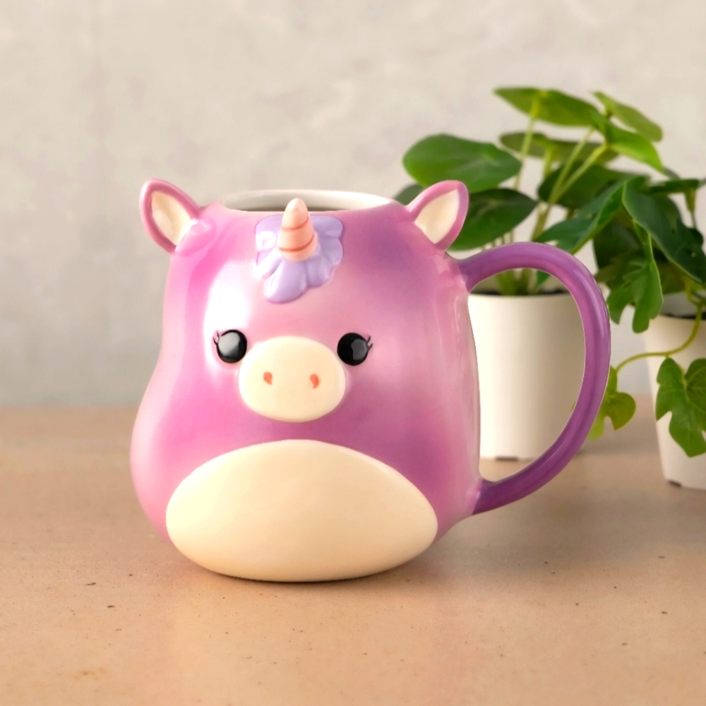 SQUISHMALLOW Lola The Unicorn Sculpted Ceramic Mug